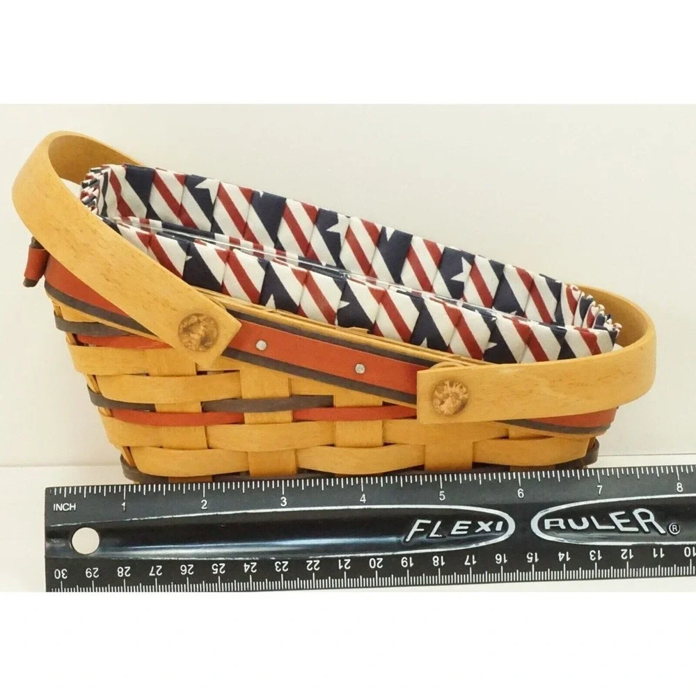 Longaberger Patriotic 1996 All-American Summertime‎ Basket Liner 2 Protectors